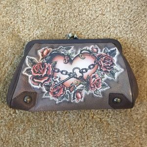 Isabella Fiore Brown Clutch